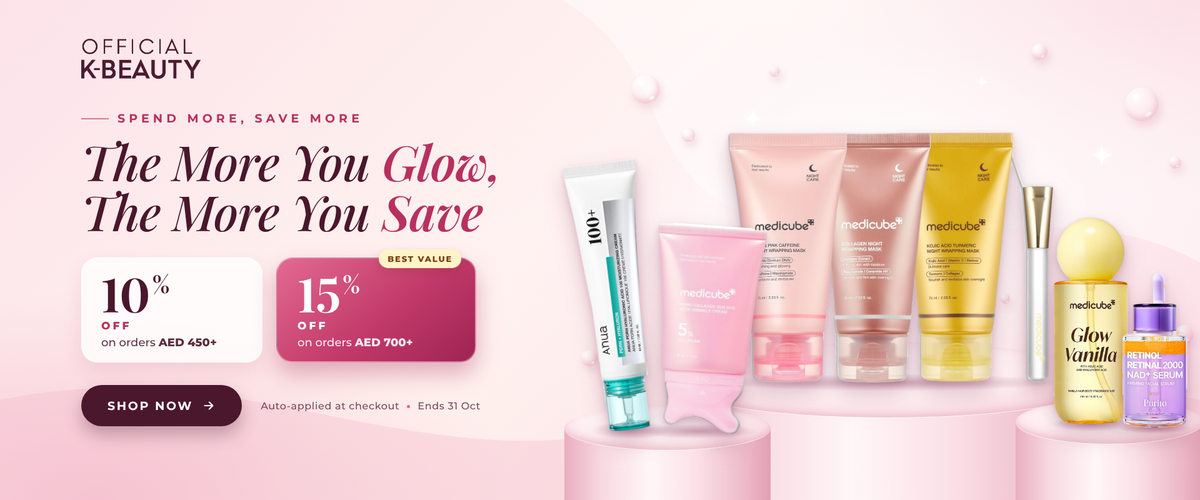 Spend More, Save More: get 10% off orders of AED 450+ and 15% off orders of AED 700+, auto-applied at checkout. Ends 31 Oct.