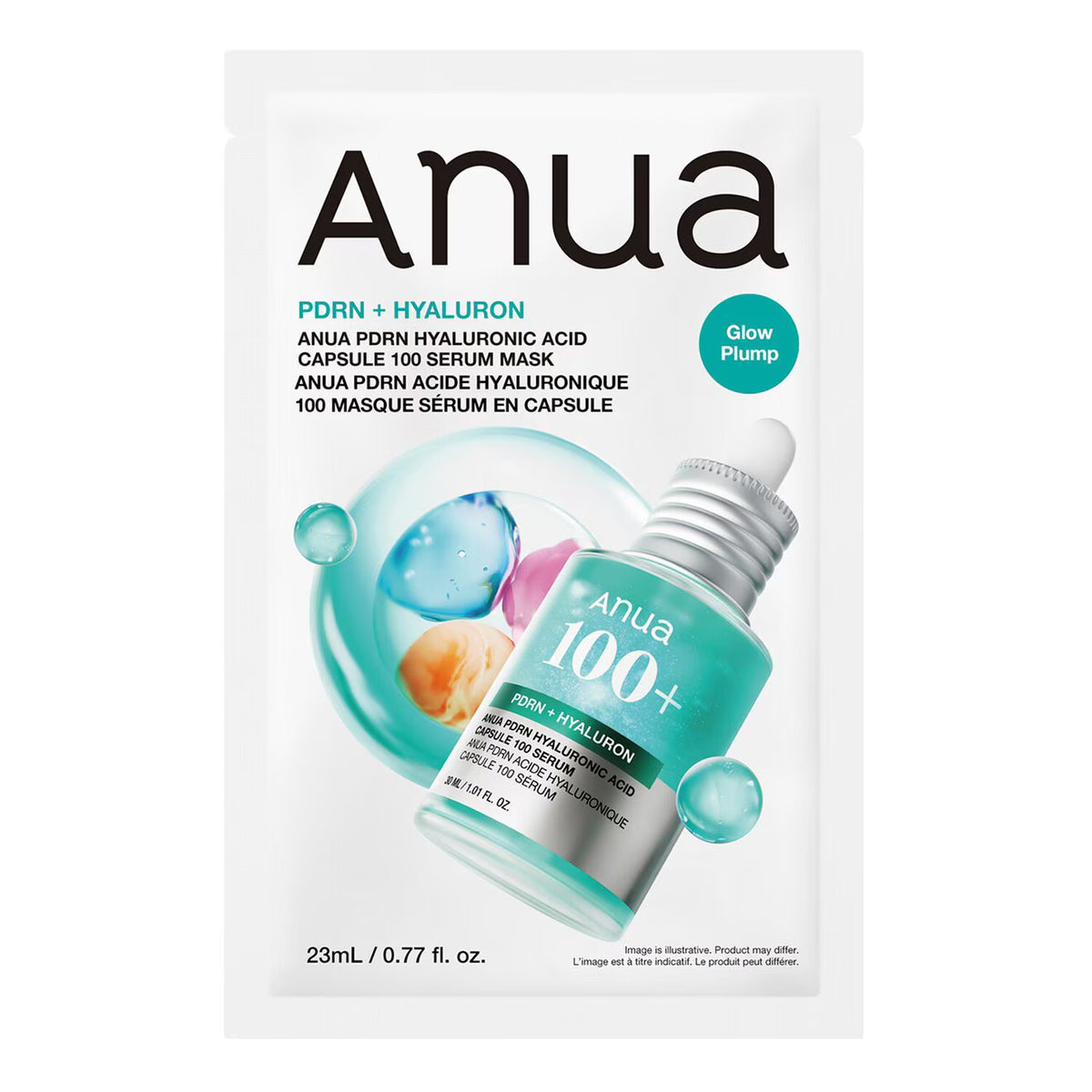 Anua PDRN Hyaluron Capsule 100 Serum Mask (23ml × 1 Sheet)