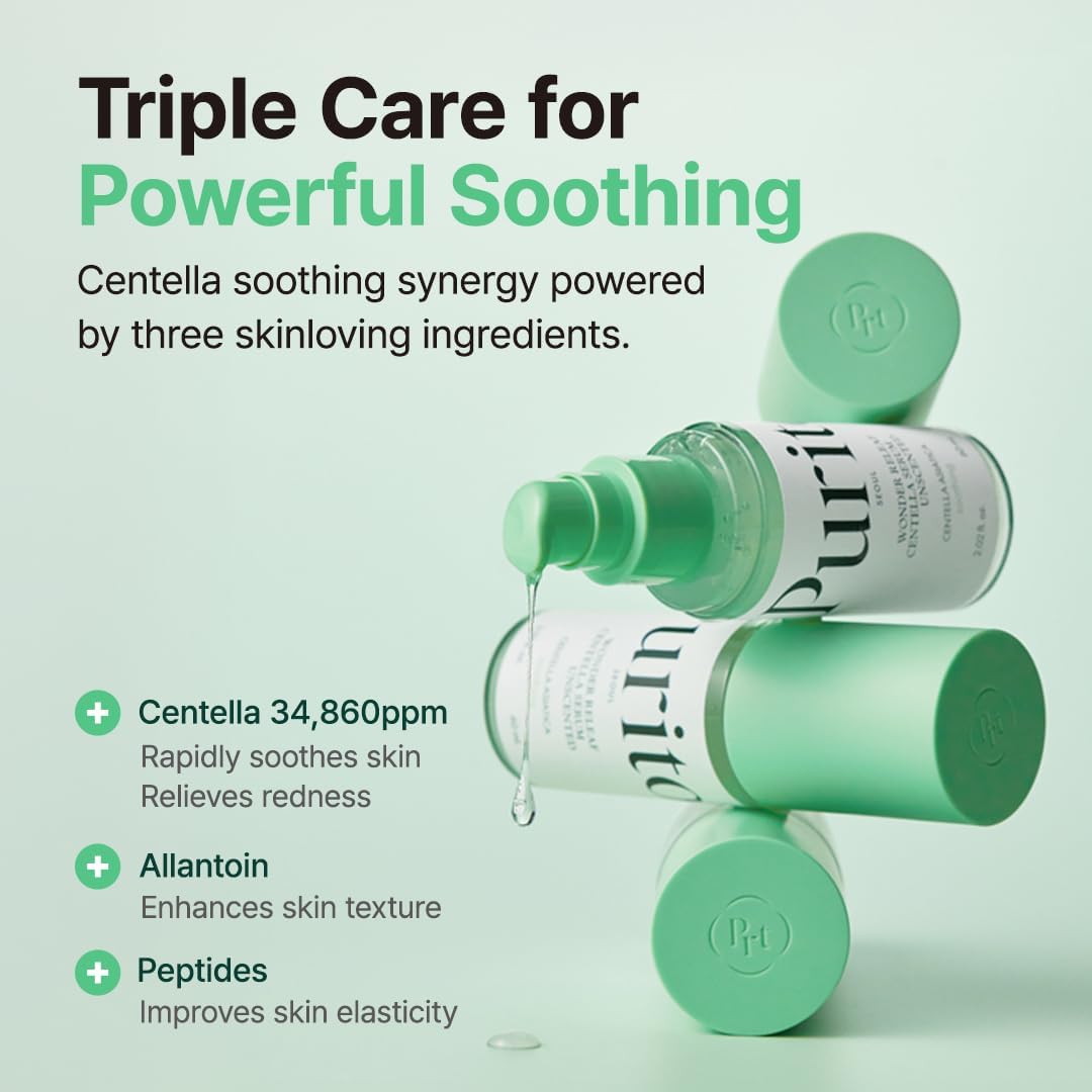 [PURITO] Wonder Releaf Centella Serum Unscented - 60 m
