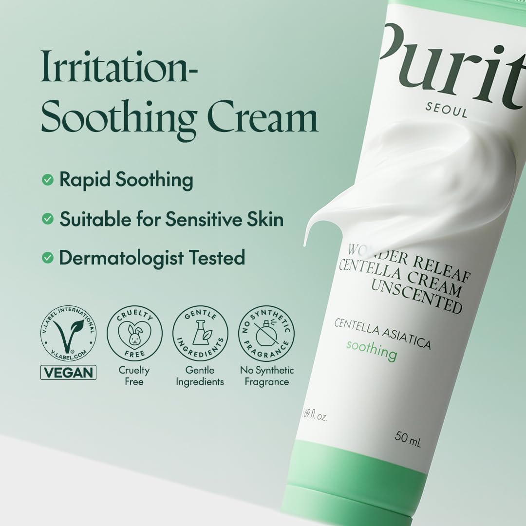 [PURITO] Wonder Releaf Centella Cream Unscented - 50 ml