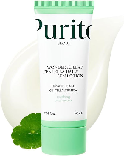 [PURITO] Wonder Releaf Centella Daily Sun Lotion (SPF50+ PA++++) - 60 ml