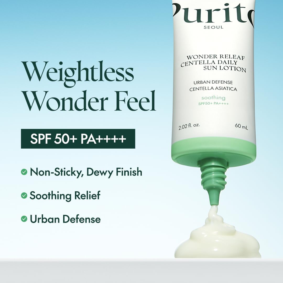 [PURITO] Wonder Releaf Centella Daily Sun Lotion (SPF50+ PA++++) - 60 ml