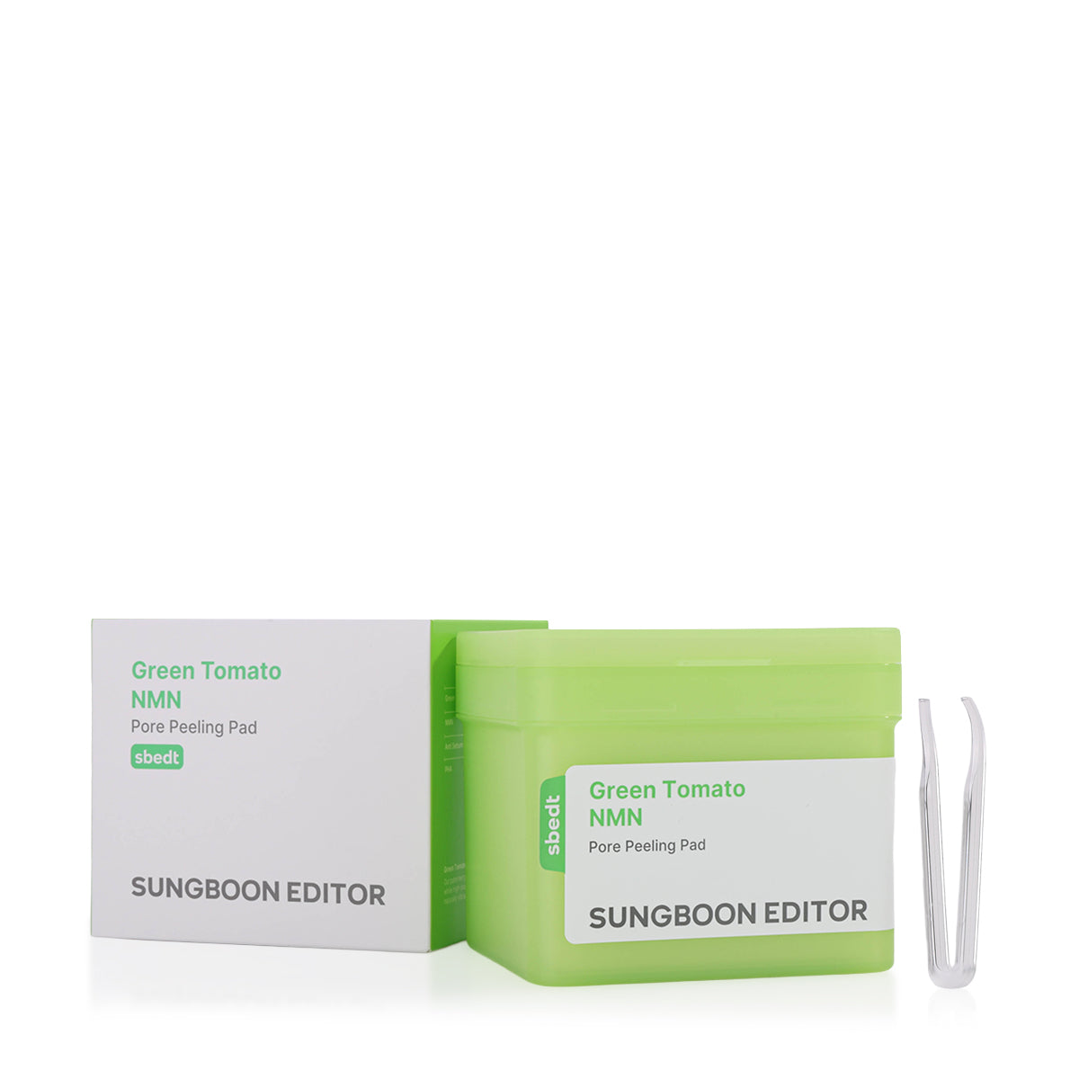SUNGBOON EDITOR Green Tomato NMN Pore Peeling Pad (170ml / 60 Pads)