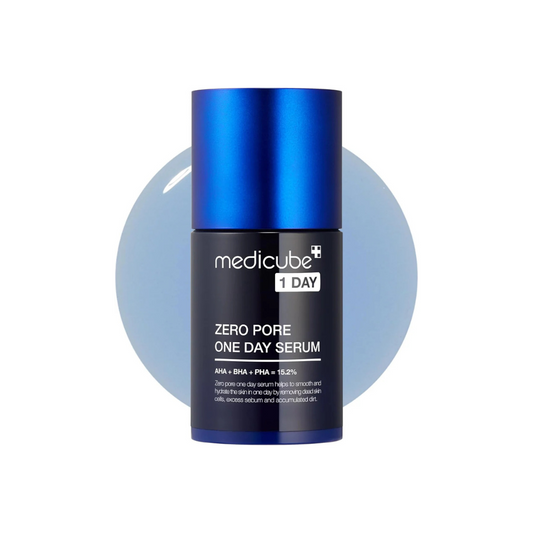 [Medicube] Zero Pore One-day Serum 30ml - Overnight Resurfacing Serum with Pore Tightening Complex - 15.2% AHA+BHA+PHA & 2% Niacinamide - 10.8% reduction in pore appearance after one day of use