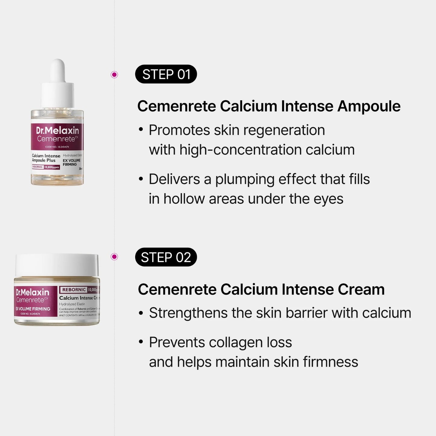 Dr. Melaxin Cemenrete Calcium Eyecare Routine