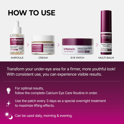 Dr. Melaxin Cemenrete Calcium Eyecare Routine