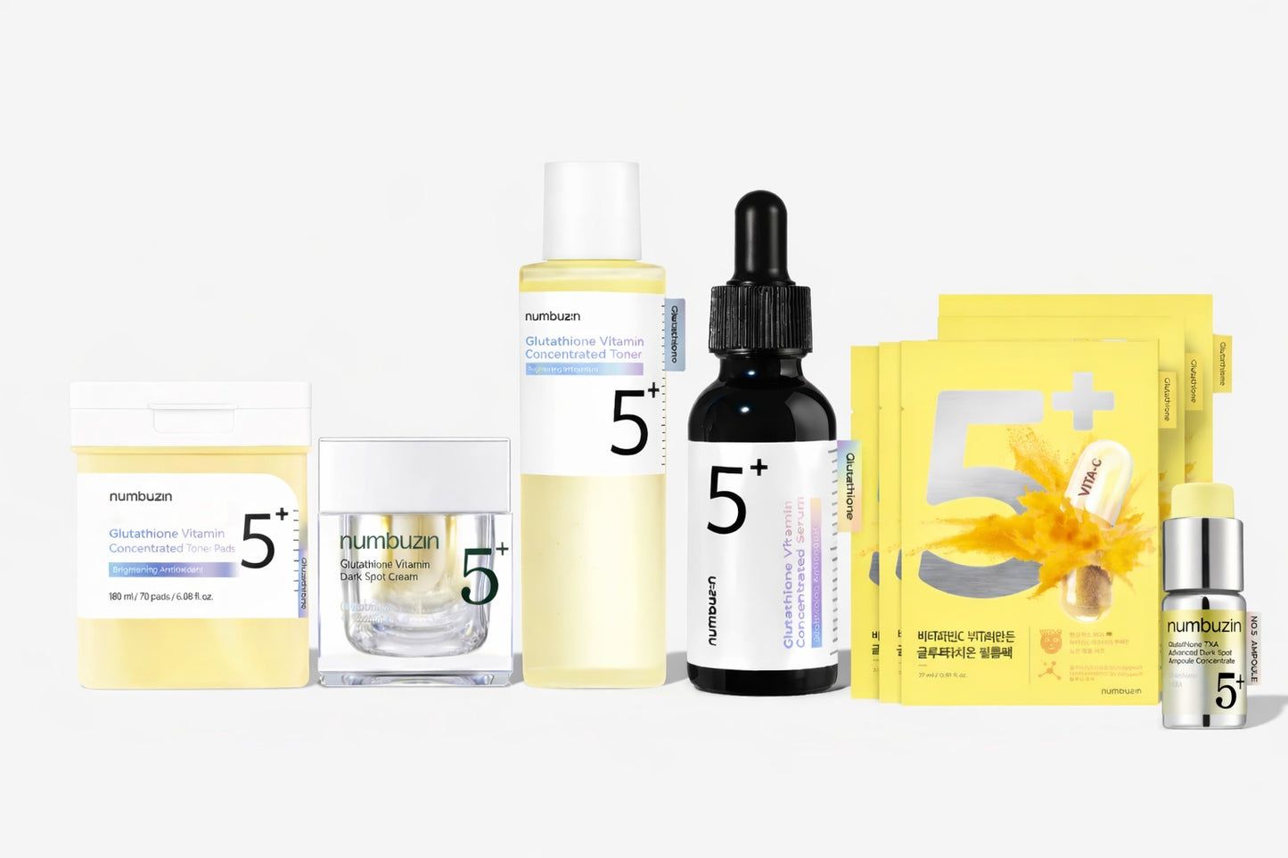 numbuzin No.5+ Glutathione Complete Brightening Master Set ✨🍋