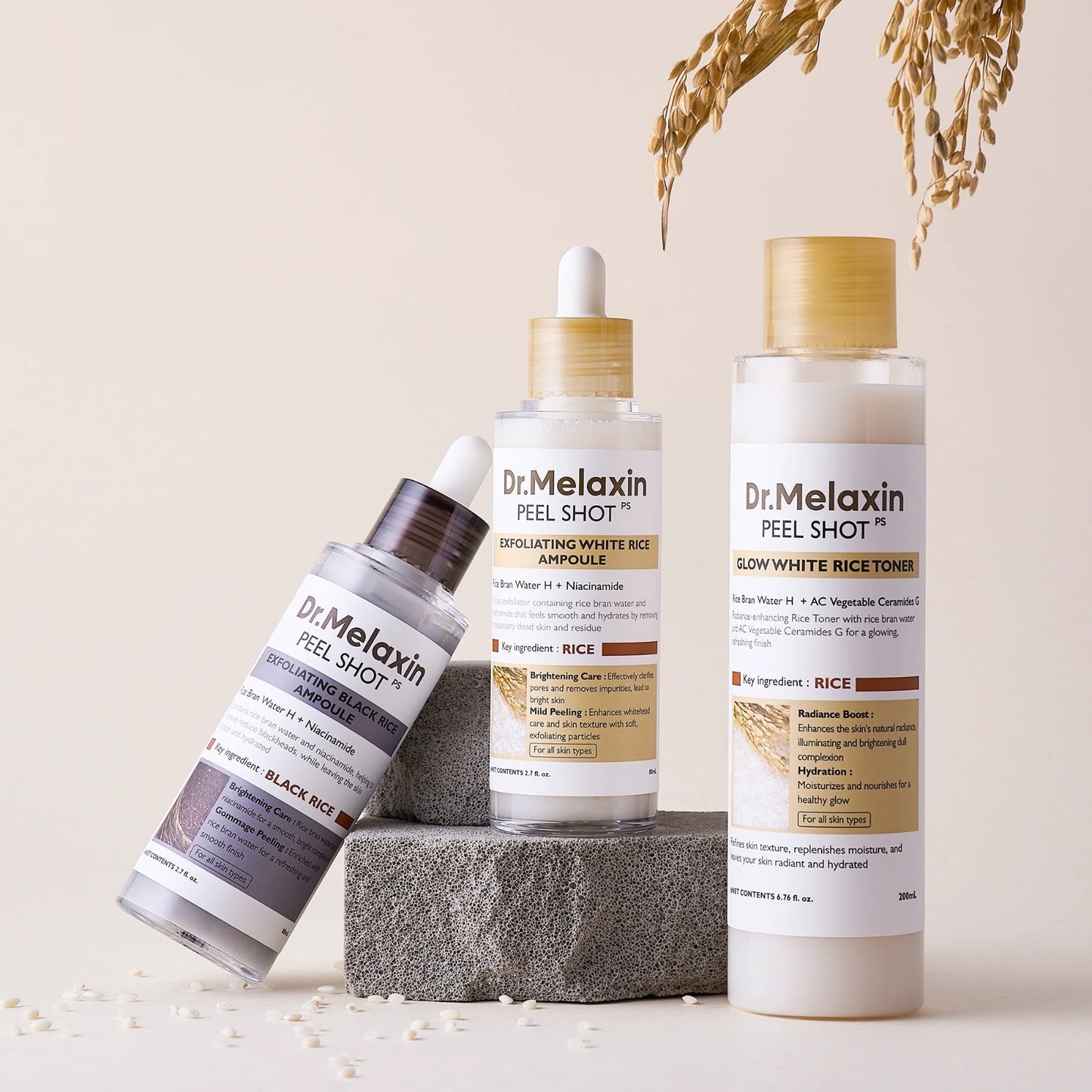 Dr. Melaxin Peel Shot Glow Rice Line