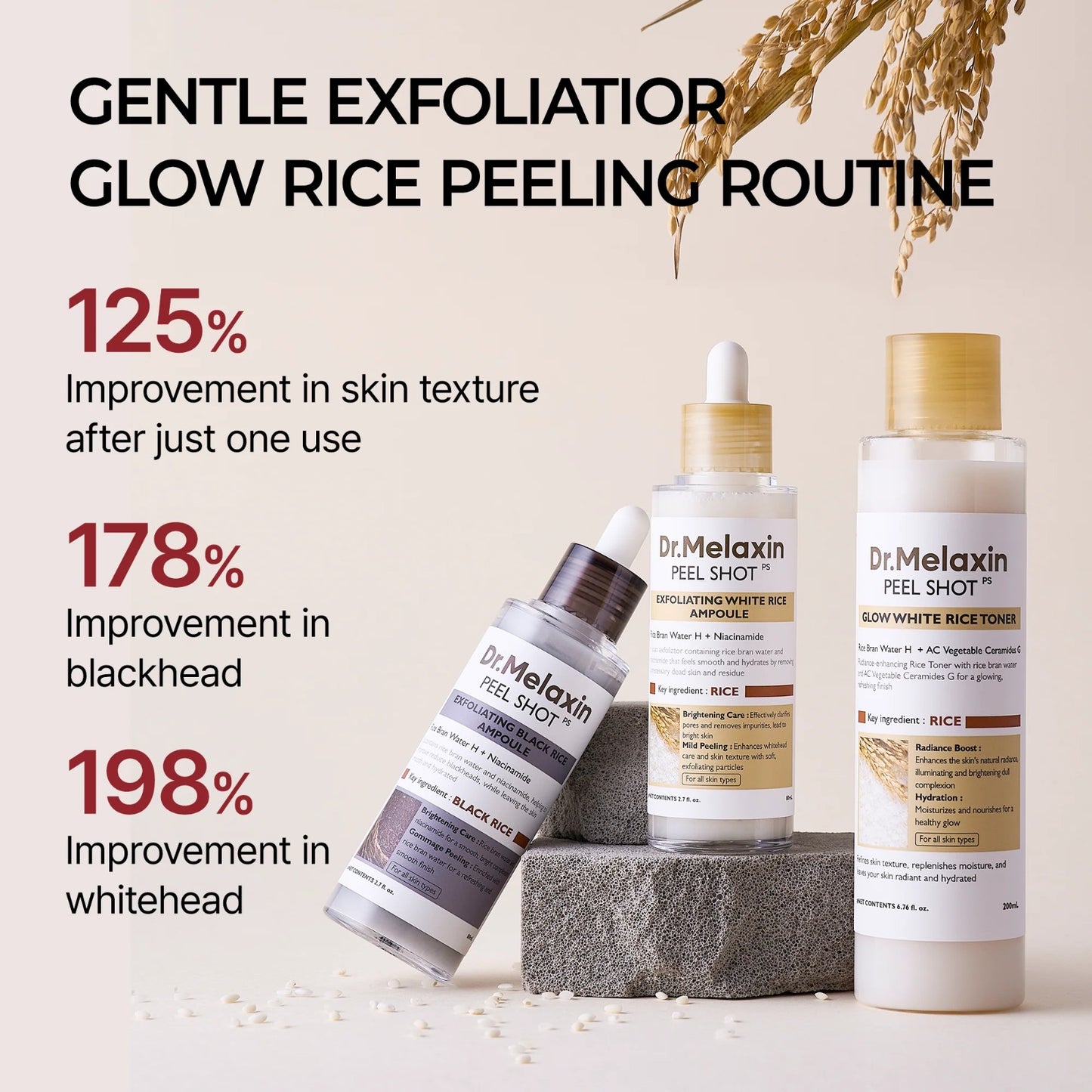 Dr. Melaxin Peel Shot Glow Rice Line