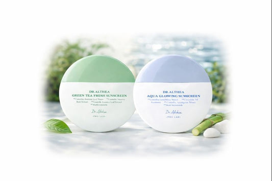Dr.Althea Green Tea Fresh + Aqua Glowing Sunscreen Set