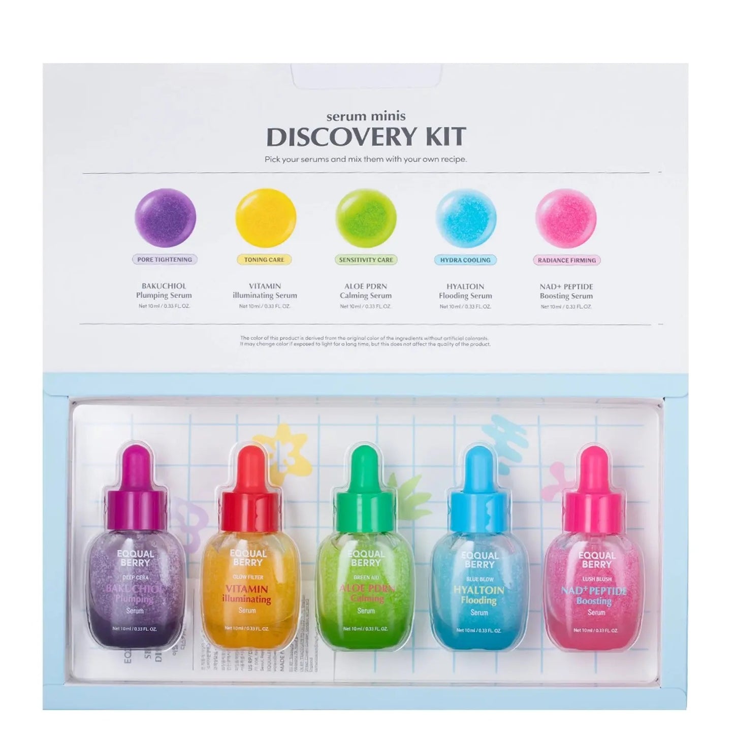 EQQUALBERRY Serum Discovery Kit (5 Mini Serums) ✨💧