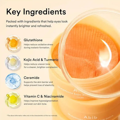 ABIB Glutathione Kojic Acid Eye Patch Vita Jelly (90g / 60 Patches)