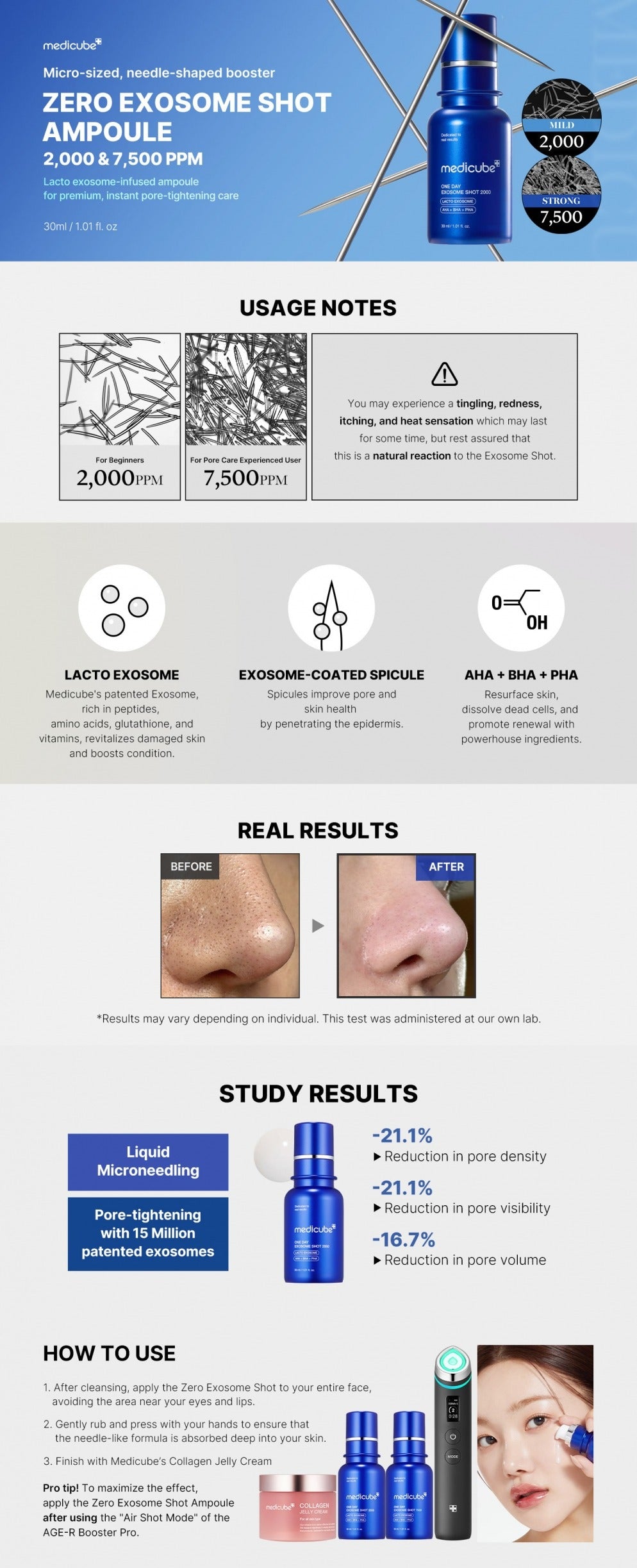 [MEDICUBE] مجموعة برو ميني بوستر ليوم واحد 2000
