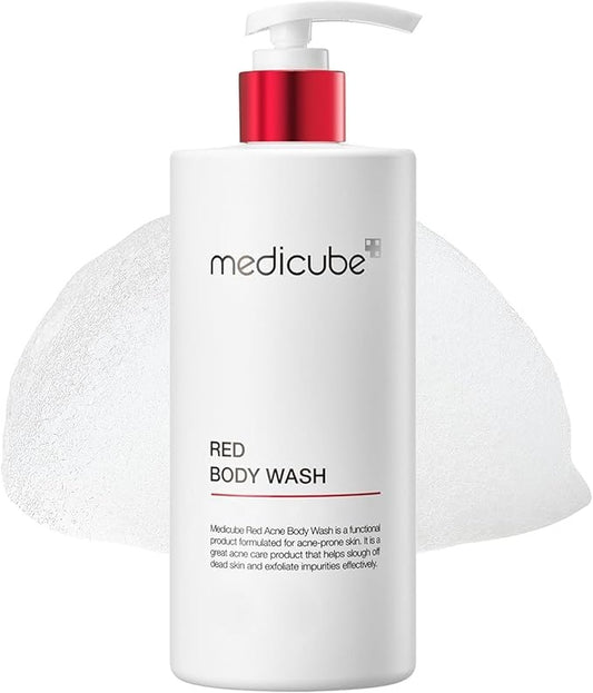 MEDICUBE Red Acne Body Wash 2.0 – Clarify & Calm Body Cleanse - 400 g