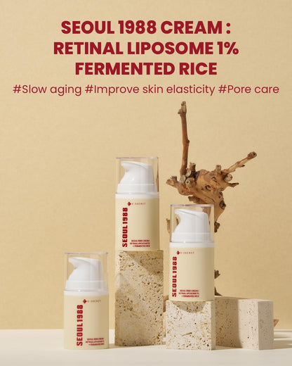 K-SECRET Seoul 1988 Retinal Liposome 1% + Fermented Rice Extract Face Cream | 50ml