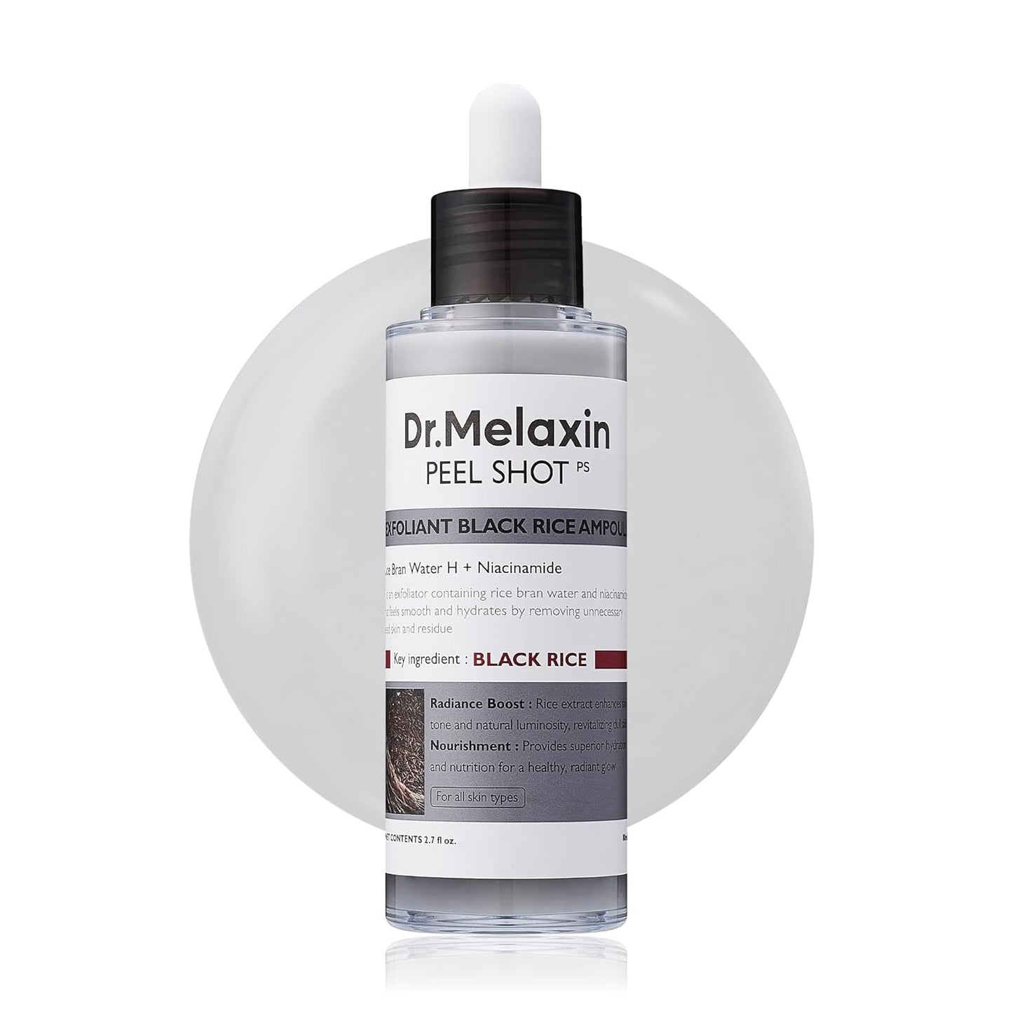 Dr. Melaxin Peel Shot Glow Black Rice Peeling Ampoule - 80 ml