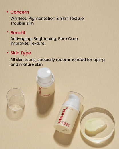 K-SECRET Seoul 1988 Retinal Liposome 1% + Fermented Rice Extract Face Cream | 50ml