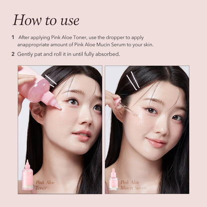 APRILSKIN Pink Aloe Mucin Serum – Hydrating & Soothing Glow Booster | 30ml