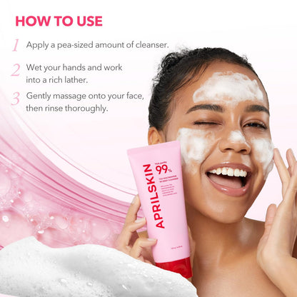 [APRILSKIN] TXA Niacinamide 99 Dark Spot Bubble Gum Cleanser