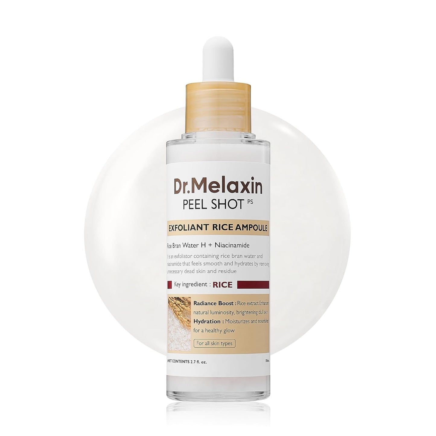 Dr. Melaxin Peel Shot Glow White Rice Peeling Ampoule - 80ml