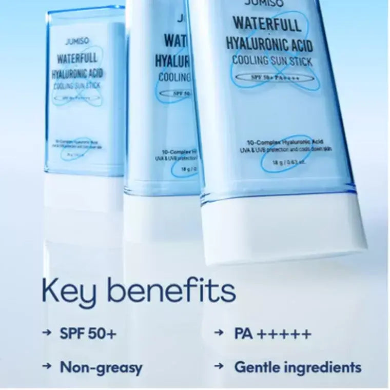 JUMISO Waterfull Hyaluronic Acid Cooling Sun Stick SPF 50+ PA++++ | 18g