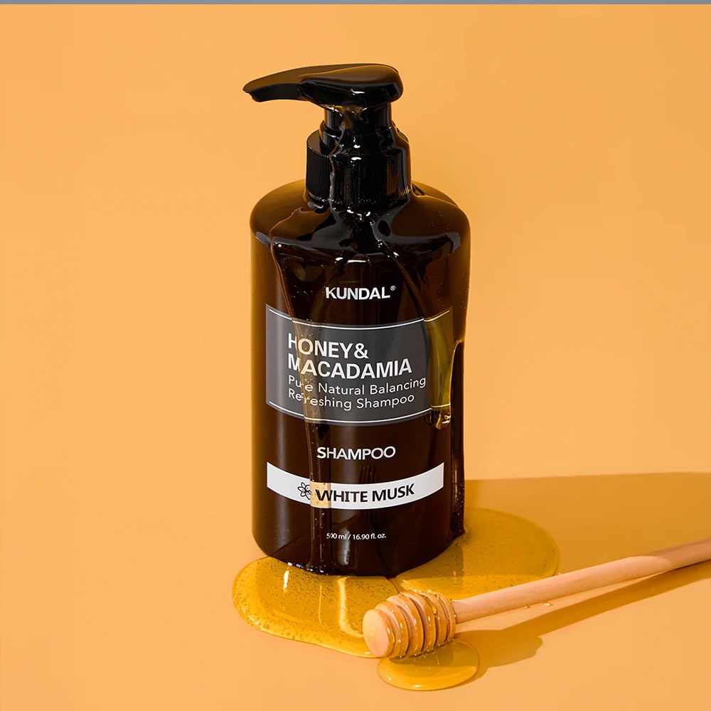 KUNDAL Honey & Macadamia Shampoo White Musk 500ml
