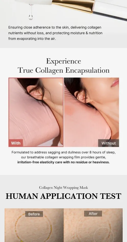 Medicube Collagen Overnight Wrapping Peel Off Facial Mask Pack - Elasticity & Hydration Care, Reduces Sagging & Dullness - Hydrolyzed Collagen For Glowing Skin - Korean Skin Care, 75ml