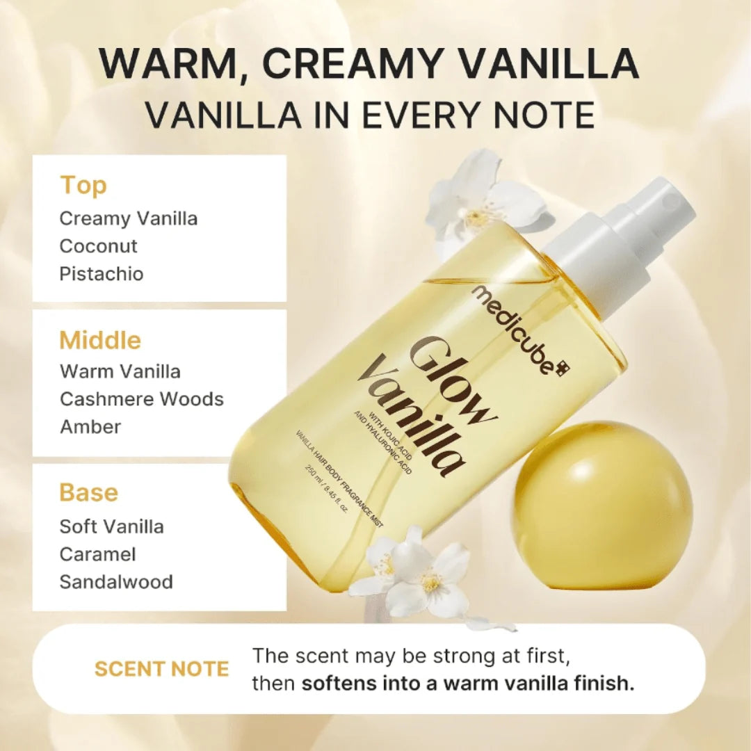 Medicube Glow Vanilla Hair & Body Fragrance Mist (250ml)