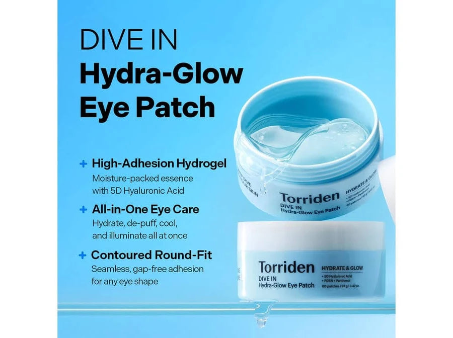 Torriden DIVE IN Hydra-Glow Eye Patch (97g / 60 Patches)